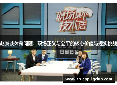 赵鹏谈欠薪问题:职场正义与公平的核心价值与现实挑战 赵鹏谈欠薪问题:职场正义与公平的核心价值与现实挑战