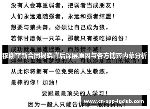 穆谢奎新合同揭晓背后深层原因与各方博弈内幕分析 穆谢奎新合同揭晓背后深层原因与各方博弈内幕分析